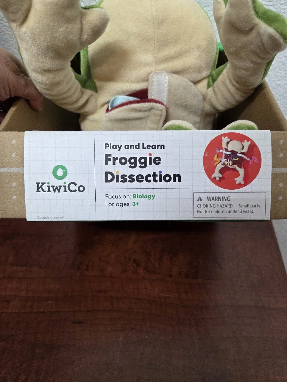 KiwiCo Play and Learn Froggie Dissection Plush NIB